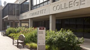 Attractive Etched Campus Building Sign